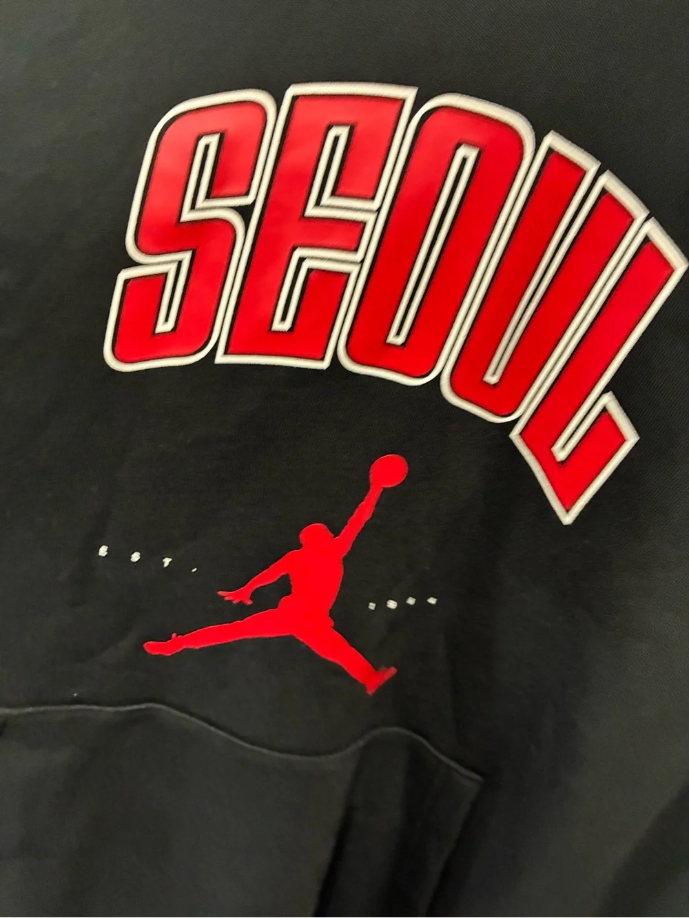 Nike Air Jordan Fleece Hoodi Hq0428-010 Bnwt Only Korea Seoul Edtition Xl SZ Med